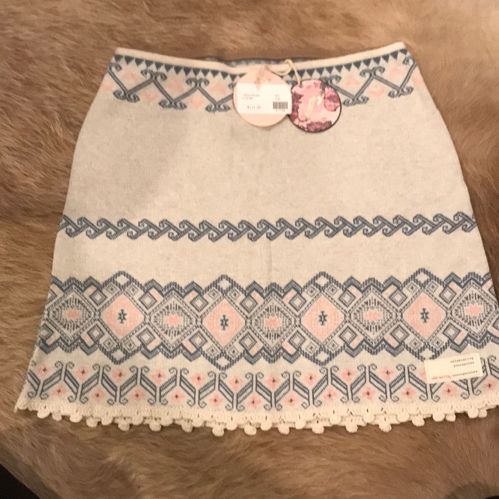 Beautiful pink & blue Odd Molly skirt
